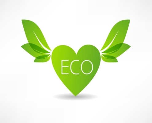 love concept to ecology icon